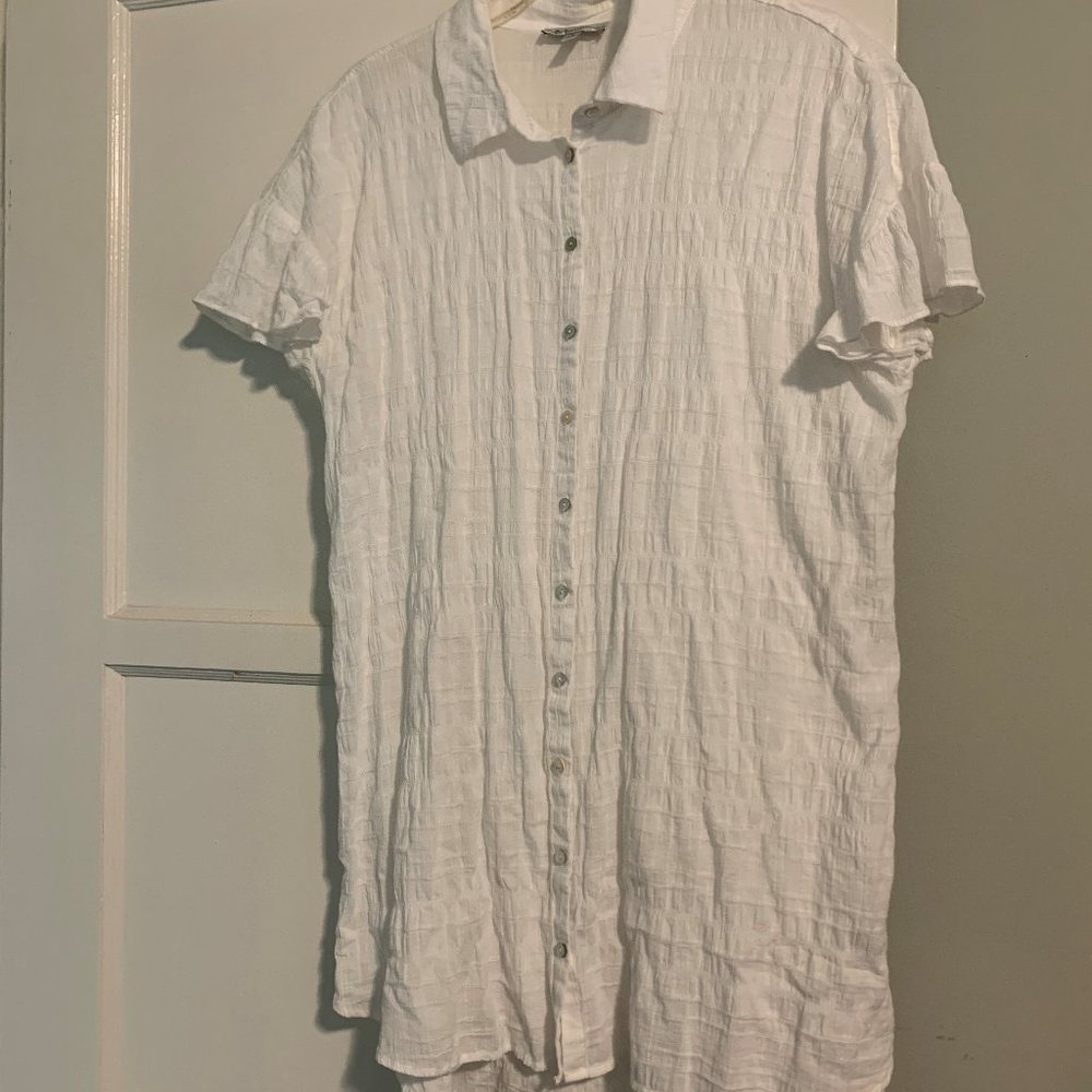 Neiman Marcus Cotton Blouse - Large